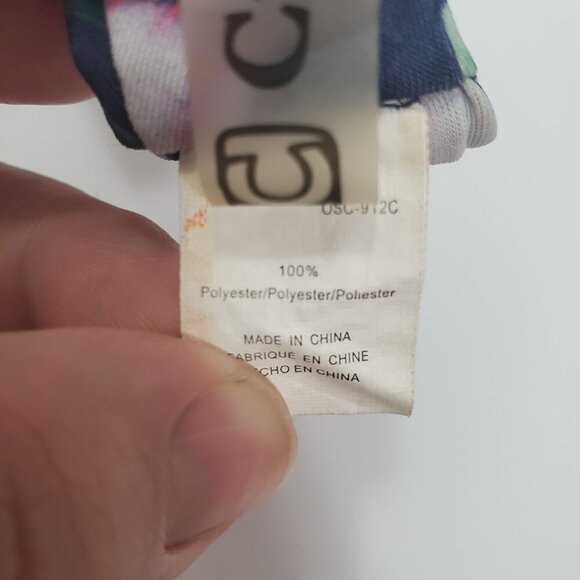 Cupshe Women's Green Multi Tropical Floral Pull On Swim Bikini Bottoms Size M - Picture 3 of 5